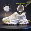 Women's Shoes Spring 2025 New Sports Shoes Platform Heightening Running Shoes Children's Casual Leather Dad Shoes