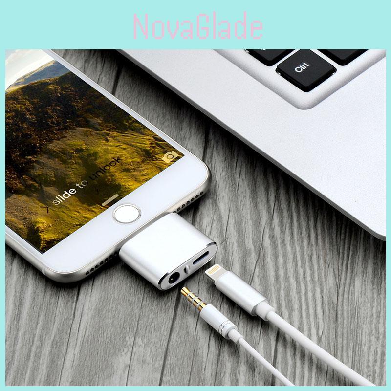 Iphone X For Xs Max 8 7 Plus 2 In1 To Audio Headphone Adapter Charger Cable