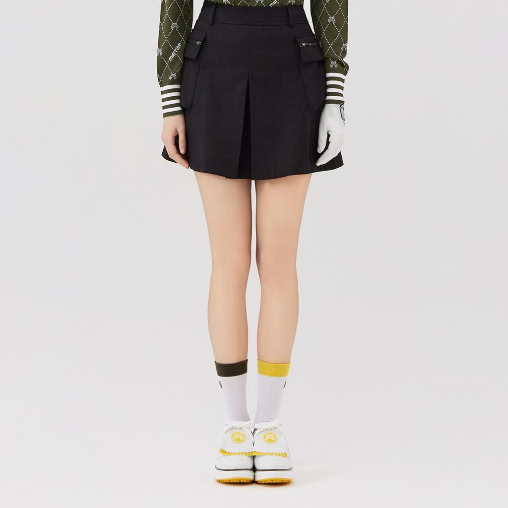 MARTINE GOLF H Line Pattern Culotte_Black