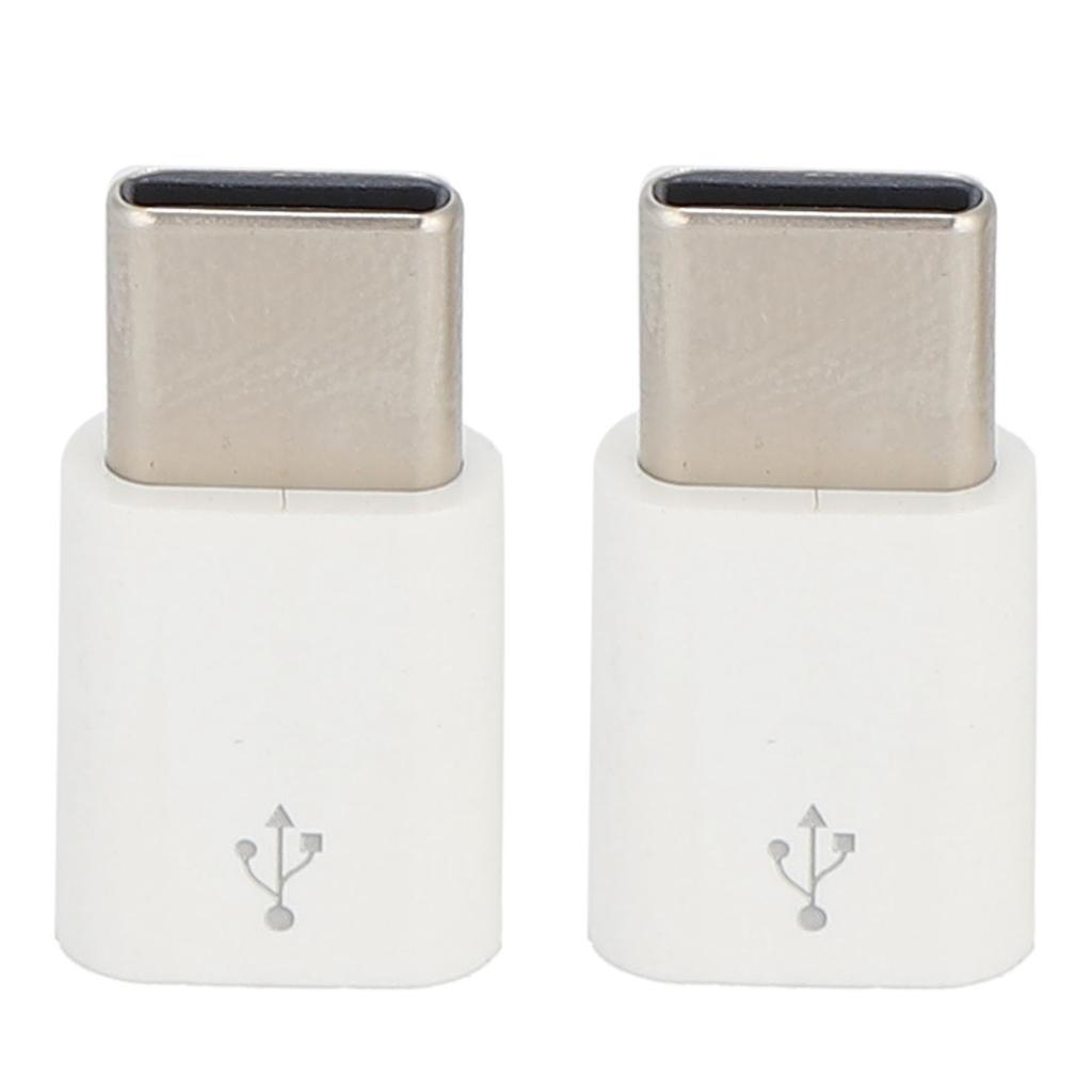 2 ks Adaptér Micro na TypeC Plug Play Skvělá kompatibilita Konverzní hlava pro přenos dat Nabíjení
