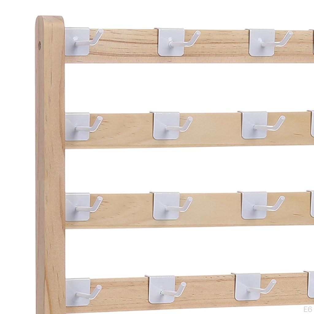 Schmuckständer mit abnehmbaren Haken, Ohrringkarten Halskette Armband Schlüsselanhänger Vitrine