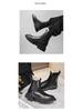 Men's Waterproof Black Leather Chelsea Boots – Winter, Non-Slip, High-Top, British Style.