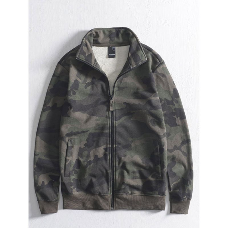 Cut Label Cattle Goods Fried Street Camouflage Hooded Coat Sweatshirt
