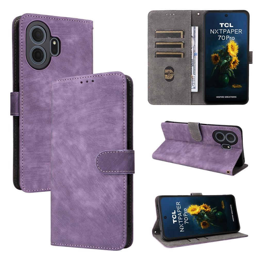 Flip Cover compatible for TCL NxtPaper 70 Pro PU Leather Phone Case Full-Body Protection with [RFID Blocking]