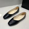 Damenschuhe  Hohe Qualität Slipper Damen Ballerinas Mode Eckige Zehenpartie Lässige flache Schuhe  Übergröße Flach Niedrige Absätze