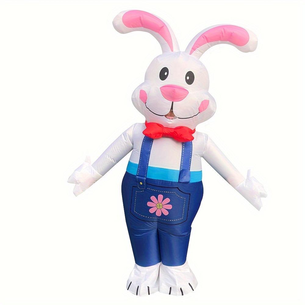 Inflatable Costume of The Easter Bunny, Halloween, Carnival Ball, Festive Party Attire, Birthday Party Outfit, Walking Puppet Inflatable Costume