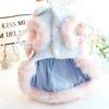 Luxury Dog Clothes Warm Princess Pet Dress Coat Symphony  Fragrance Traction Dog Clothes for Small Dogs