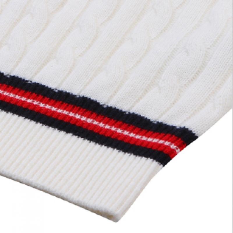 Onoff Men S V Neck Knit VeSt Of2002gb White