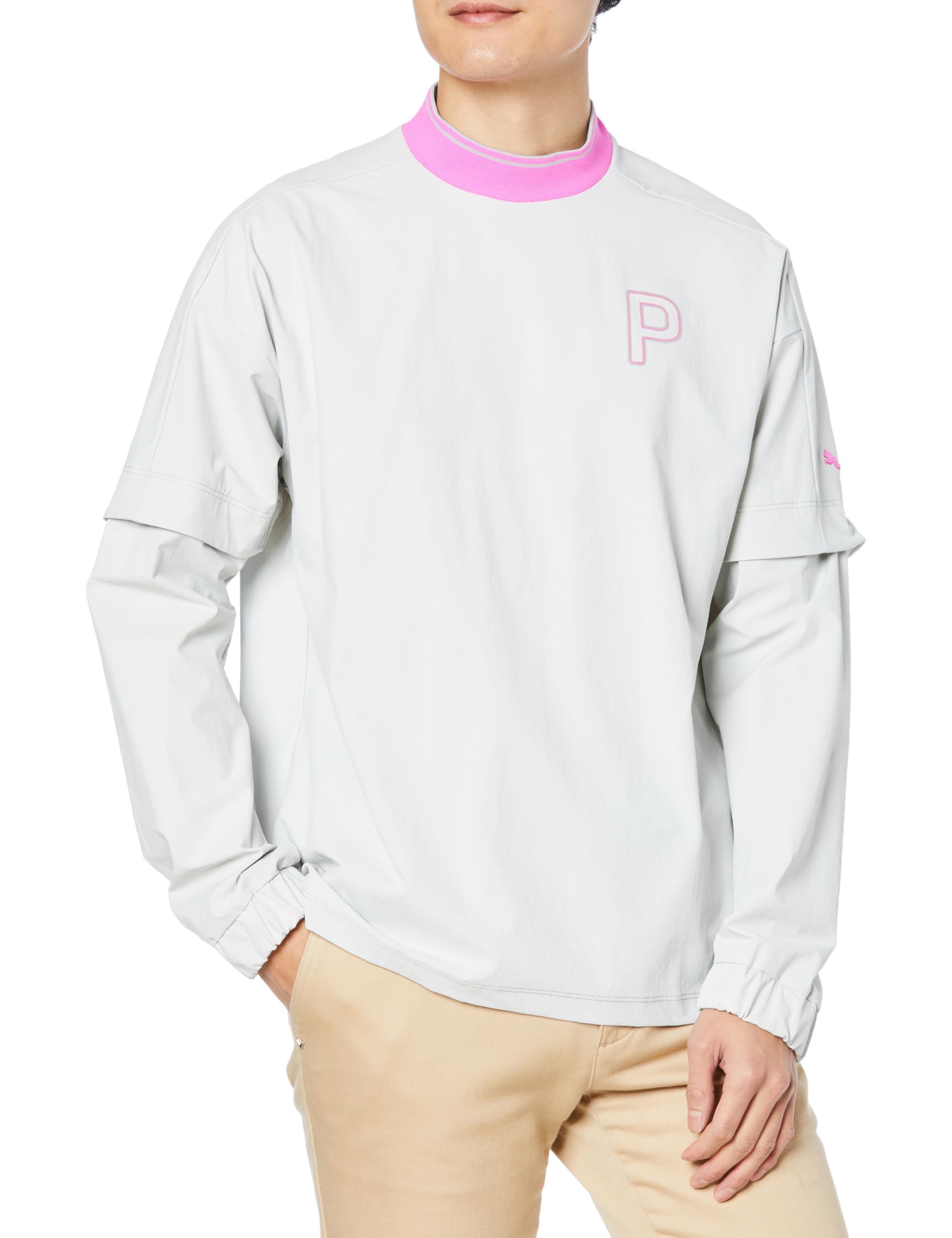 

Golf Outerwear GOLF Golf P 4WAY Stretch Piste Ash Gray M [PUMA] L/S Pullover/627573 Men s