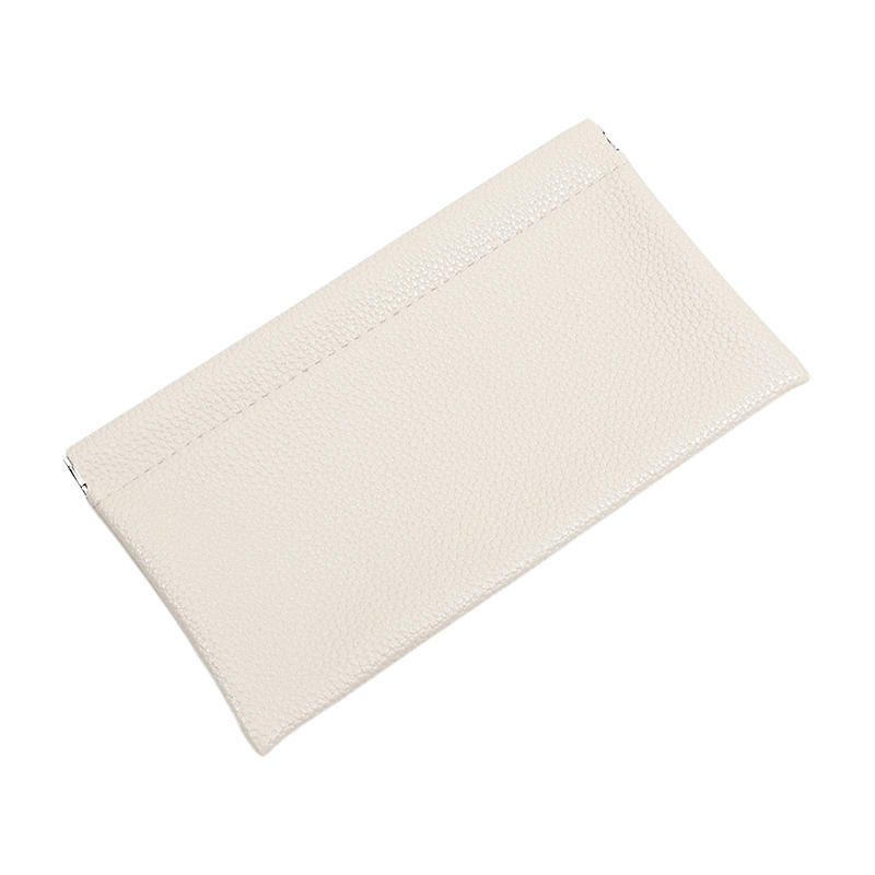 Self-closing First-layer PU Leather Long Wallet Passport Driver's License Document Holder Data Cable Cosmetic Bag