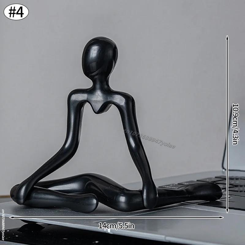 Nordic Light Luxury Style Abstract Figure Home Decoration Ornaments Sitting Posture Statue Crafts Desktop Decor Artworks
