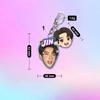 7pcs BTS Keychain, Bangtan Boys Photo & Cartoon Keyring with Name Tag, Cute Kpop ARMY Fans Bag Charm, Kpop Idol Bag Pendant