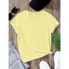 Cartoon Smiley Face Print Short-sleeved T-shirt Casual and Versatile Style Suitable for Children's Outings and Daily Wear