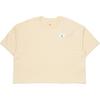 Jordan Essentials Logo Loose Fit Round Neck Short Sleeve Drop Shoulder T-Shirt Women Tops Beige DO5038-234