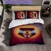Watford Football 3 Piece Bedding Set Soft Duvet Cover Set with Pillowcases Printed Bedroom Decor Set for Home