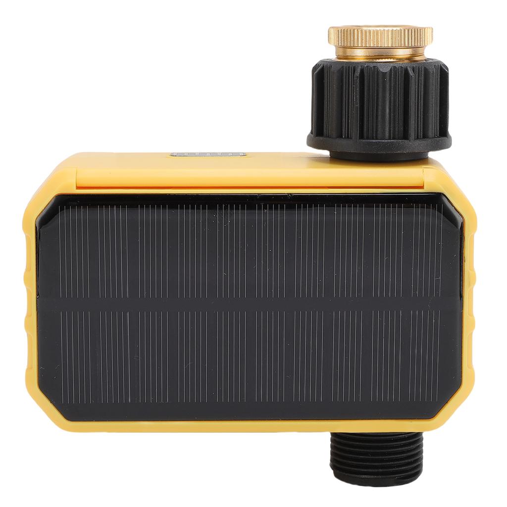 Water Timer Irrigation Controller with Large Display Rain Sensor Adjustable Solar Panel Child Lock for Garden Lawn