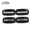 4pcs Exterior Door Handle Front Rear Left Right for Chevrolet Avalanche Silverado Tahoe GMC Sierra Yukon Cadillac Escalade 00-06