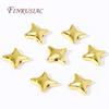 9mm 18K Gold Plated Stern Perlen Abstandshalter Perlen DIY Zubehör, Trenner Für Perlen, Schmuckherstellung Zubehör