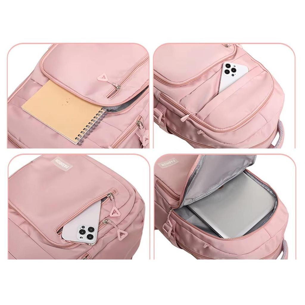 Zaino Leggero di Grande Capacità con Protezione per la Schiena e Tasca per Laptop per College, Viaggi, Sport