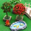 1Pcs 1:12 Miniature Orange Tree Landscape Garden Decor Accessories For Dollhouse Decoration