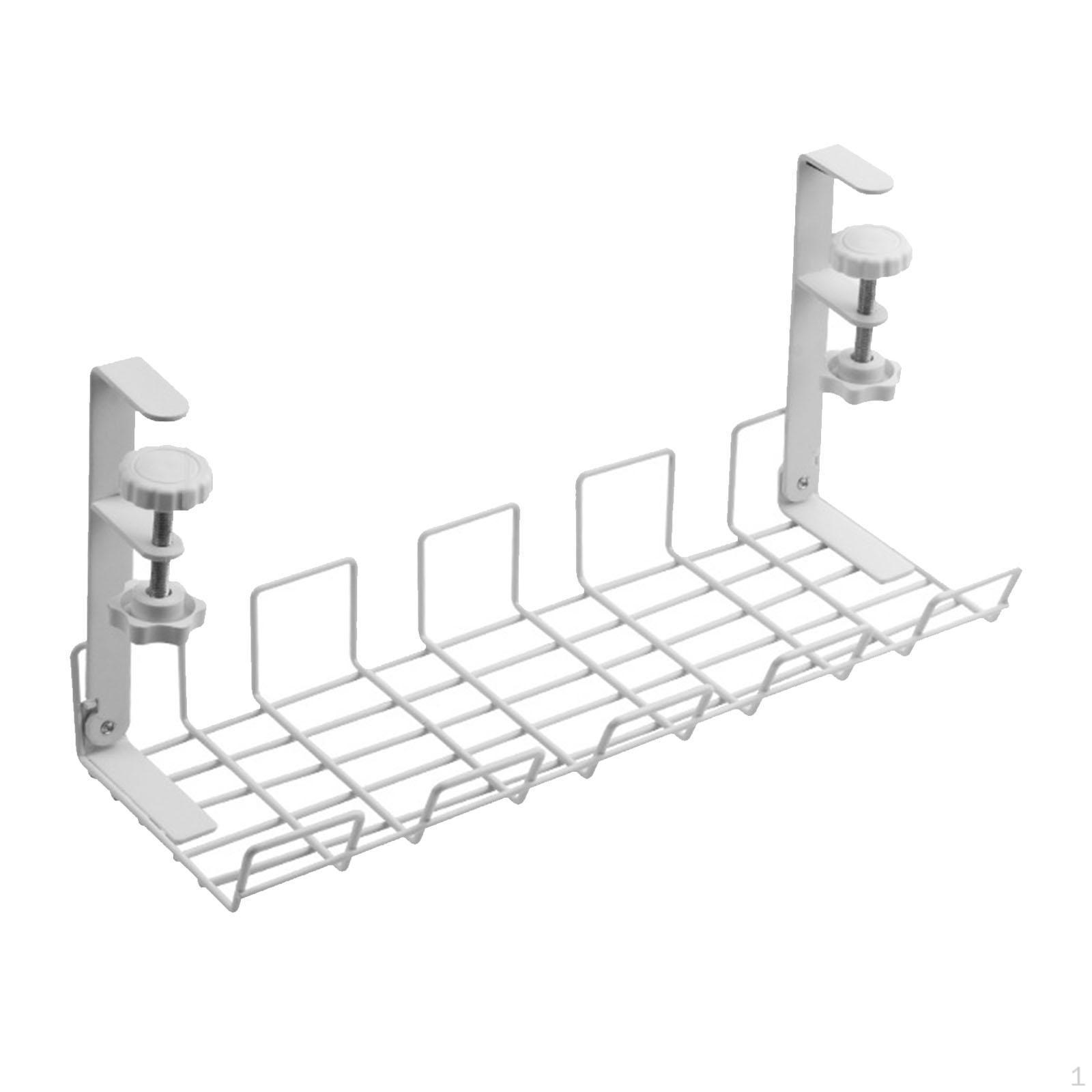 

Настольный органайзер для кабелей. Решение для управления проводами в офисе и дома. белый