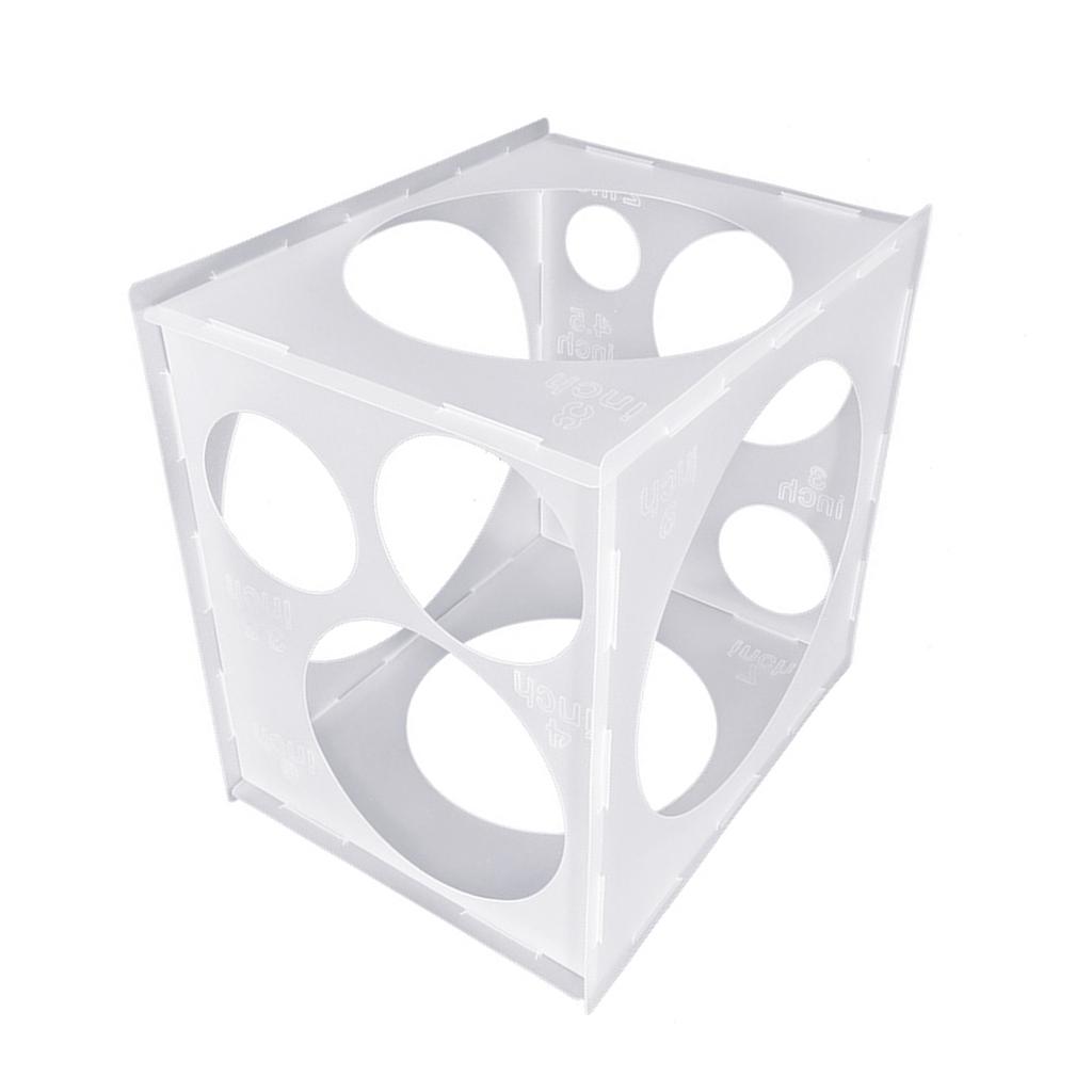 11 Holes Balloon Sizer Box 2-10Inch Collapsible Balloons Measurement Tool for Balloon Arches Columns Balloon Decoration