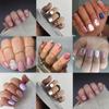 French Fake Nails Flowers Nail Tips Fashion False Nails  for Salon
