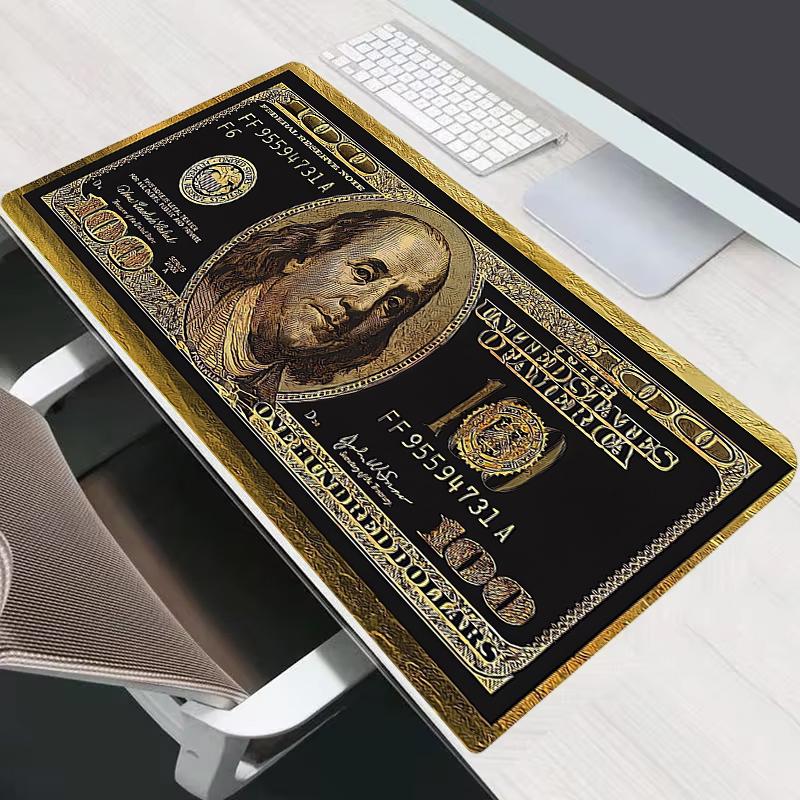 Dollar Pattern Mouse Pad Large Computer Office Game Table Mats New XXL Rubber Antislip Gaming Keyboard Mousepads Long Desk Pads