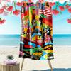 New York City Pop Art Print Beach Towel, Large Soft Quick Dry Towel for Beach Camping Swimming