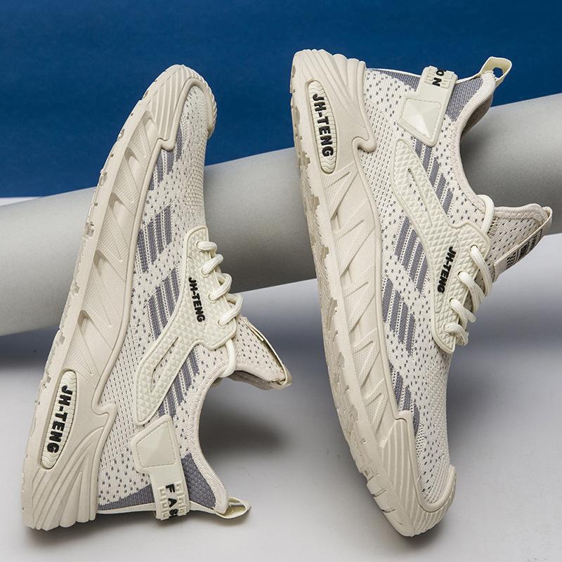 Fashion 2024 New Men's Mesh Breathable Versatile Casual Shoes Spring Autumn Outdoor Lightweight Shock Absorbing Running and Sports Shoes