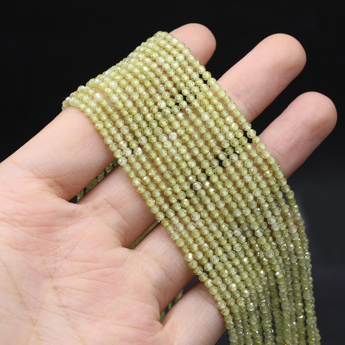 

Натуральный камень граненые бусины циркон маленькие бусины 2 мм подвески для изготовления ювелирных изделий DIY ожерелье браслет серьги аксессуар 2mm