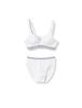 Sansei Uniform Wireless Half Top Shorts Cotton Solid Size L Men's Bra, Bra, & Set, Blend, White, Color,