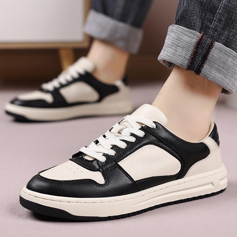 Fashion Classic Male Comfortable Casual Shoe Hot Sale Mens Leather Sneakers All-match Flats Mens Shoes Breathable Male Skateboard Shoes