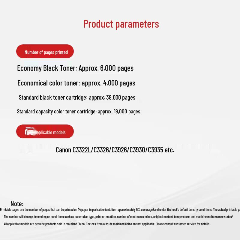 Canon NPG-88 Original Toner Cartridge 4-Color Set