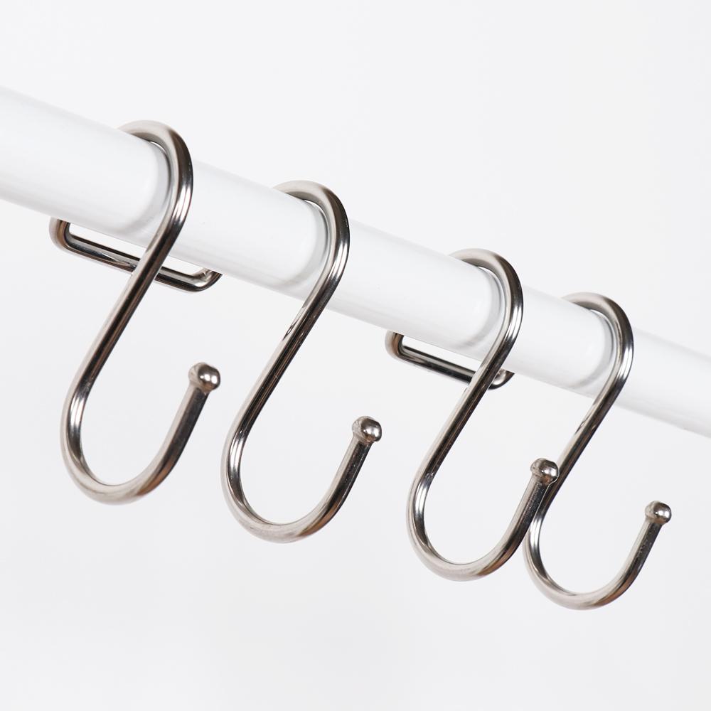 Bathroom Holder Organizer Storage Rack Clasps Hooks Double S Shaped Hook Hanger