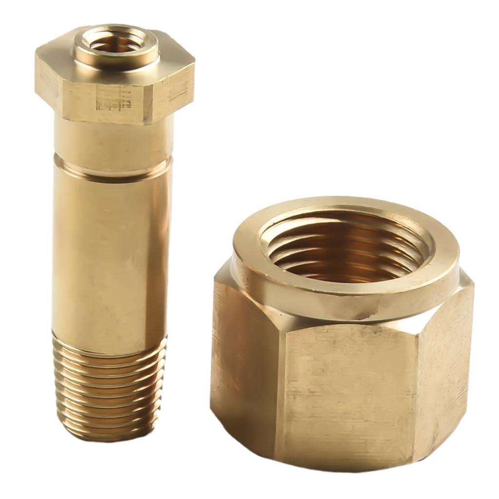 Joint Regulator Inlet Nuts Quick Change Regulator .830-14 1/4\\\\\\\\\\\\\\\" NPT Inlet Nut With Washer NUT - Brass Brand New