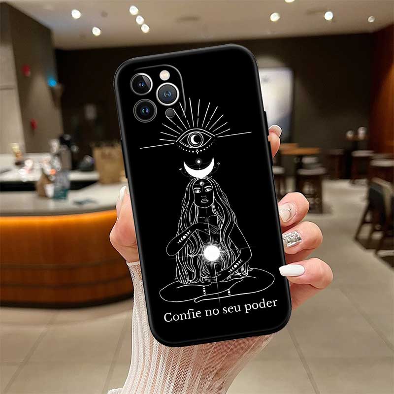 NH48 Witch Divination Tarot Moon Phone Case for OPPO A40 A60 A80 A15 A16 A16K A12 A17 A17K A54 A54S A53 A53S A55 A56 A57 A98 F23