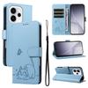 Magnetic Card Solt Wallet Leather Embossed Little Cat Phone Case For Google Pixel 10 Pro XL 9A 9 8 8A 7A 7 Flip Bag Pocket Cover