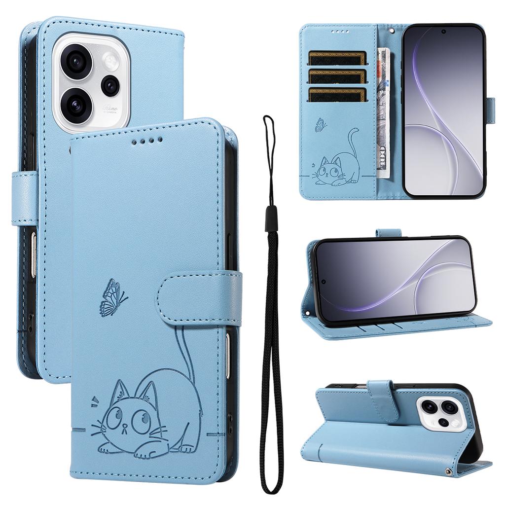 Magnetic Card Solt Wallet Leather Embossed Little Cat Phone Case For Google Pixel 10 Pro XL 9A 9 8 8A 7A 7 Flip Bag Pocket Cover