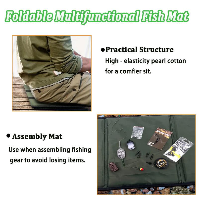 Multipurpose Foldable Fishing Unhooking Pad With Breathable Sponge Cushion For Comfortable Outdoor Use Foam Waterproof Tool