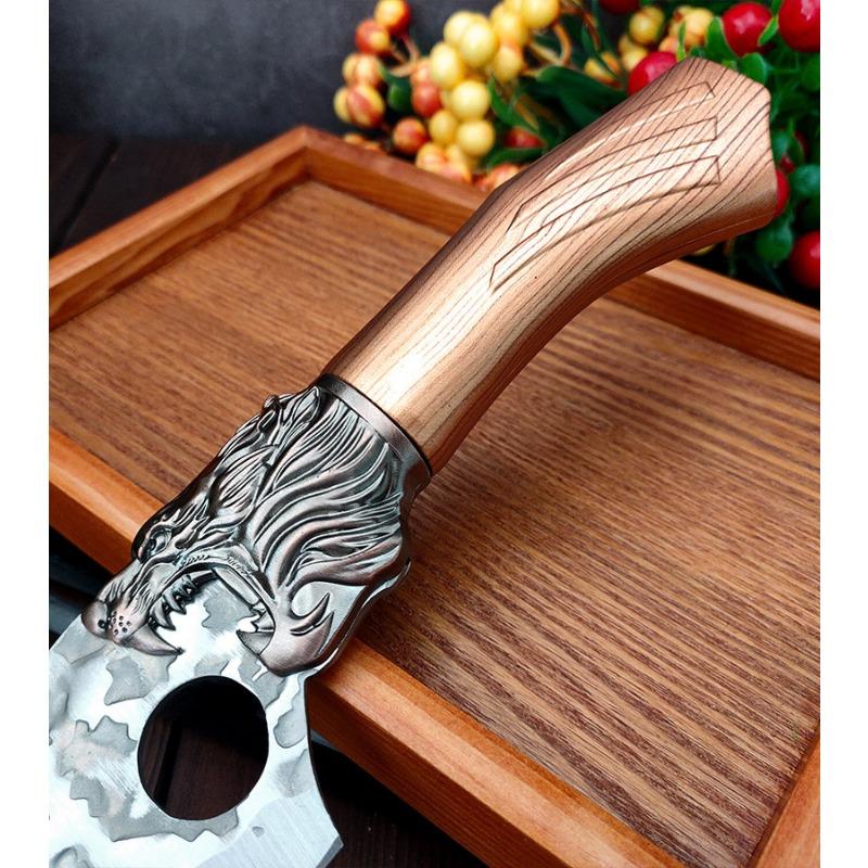Stainless Steel Butcher's Boning Knife Meat Cleaver Kitchen Knife Vegetable and Fruit Slicing Knife with Cover