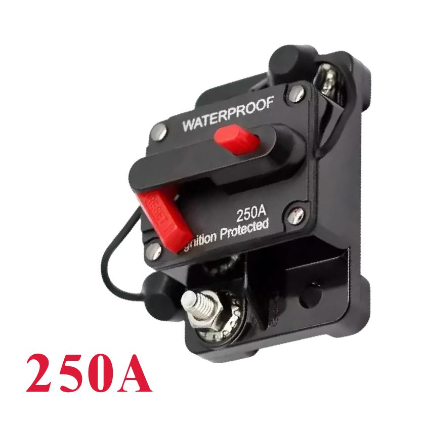 Car Audio System Waterproof Marine Circuit Breaker Reset Fuse 12V- 48V DC 40A 60A Reset 20A To 300A Circuit Breaker 6