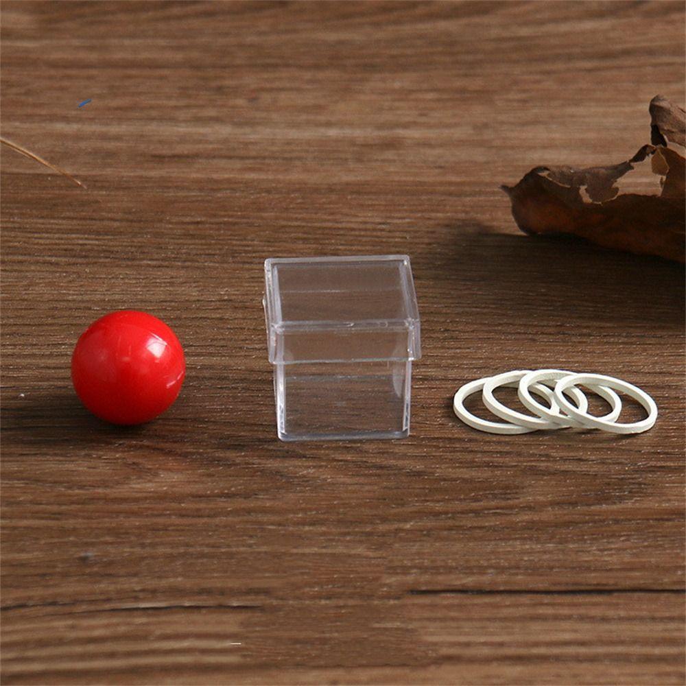 Illusion Magic Clear Ball Through Box Gimmick Props Magic Tricks Ball Penetrate Box  Close Up