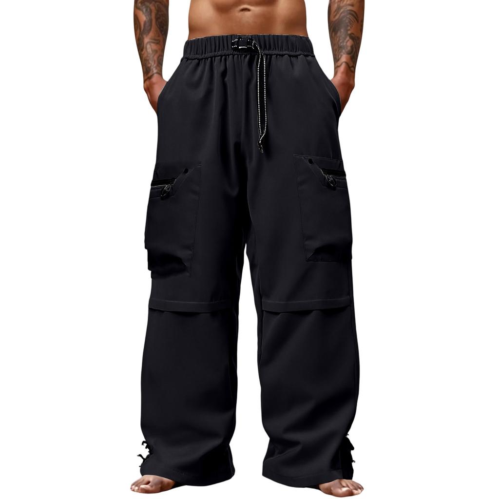 Men's  Outdoor  Sports  Loose  Big  Pocket  Workwear  Trousers