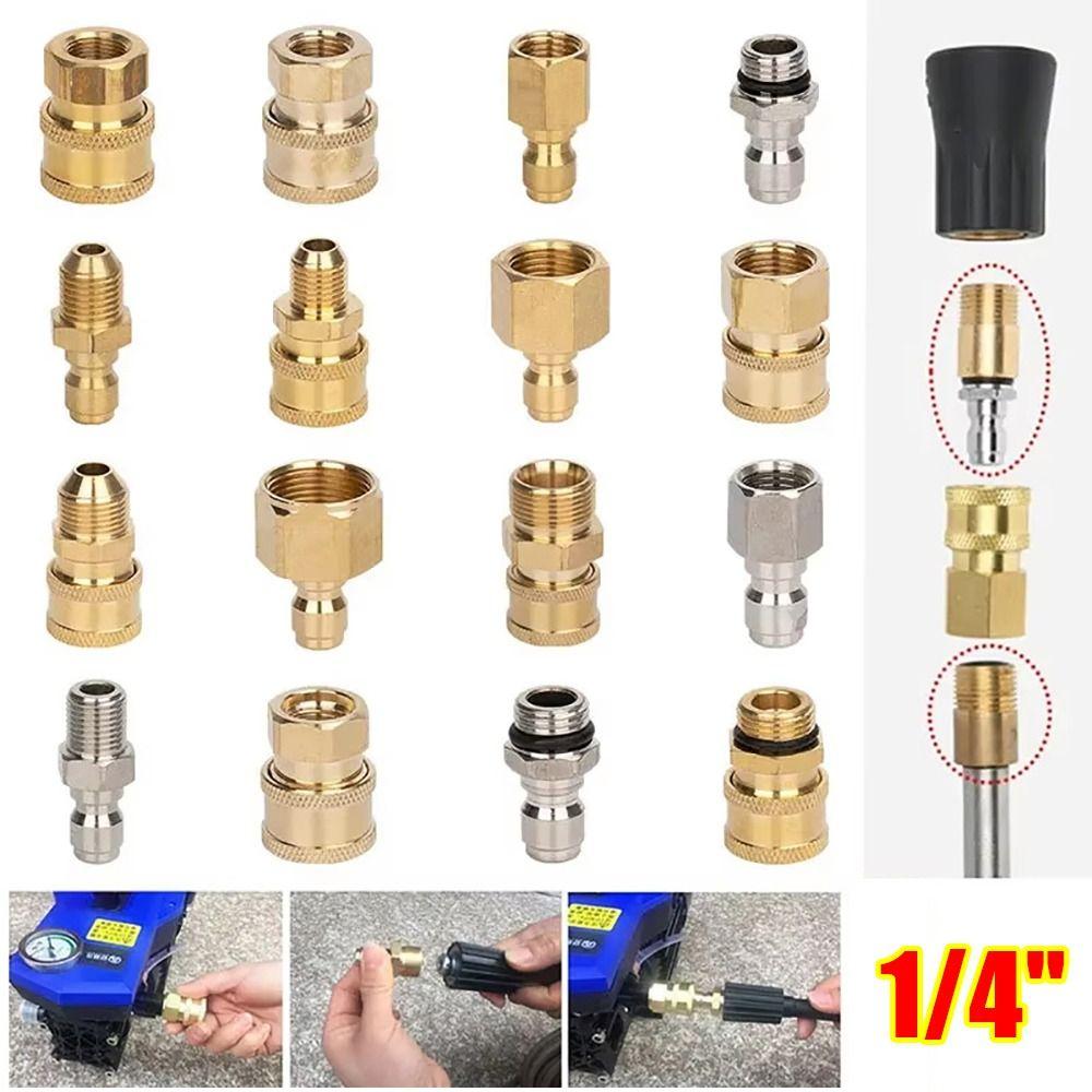 1 szt. Zestaw adapterów szybkozłącznych G1/4 do myjki wysokociśnieniowej Do węża palnika myjącego wysokociśnieniowego