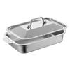 Stainless Steel Baking Pan Bakeware Sheet with Lid and Handle Rectangle Cake Bakeware for Cake Bread Cookie Lasagna Gratin Pizza