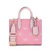 Mk Mirella Logo Embossed Zipper Tote Bag Women Tote Bags Pink 35R4G7ZC0T-5632