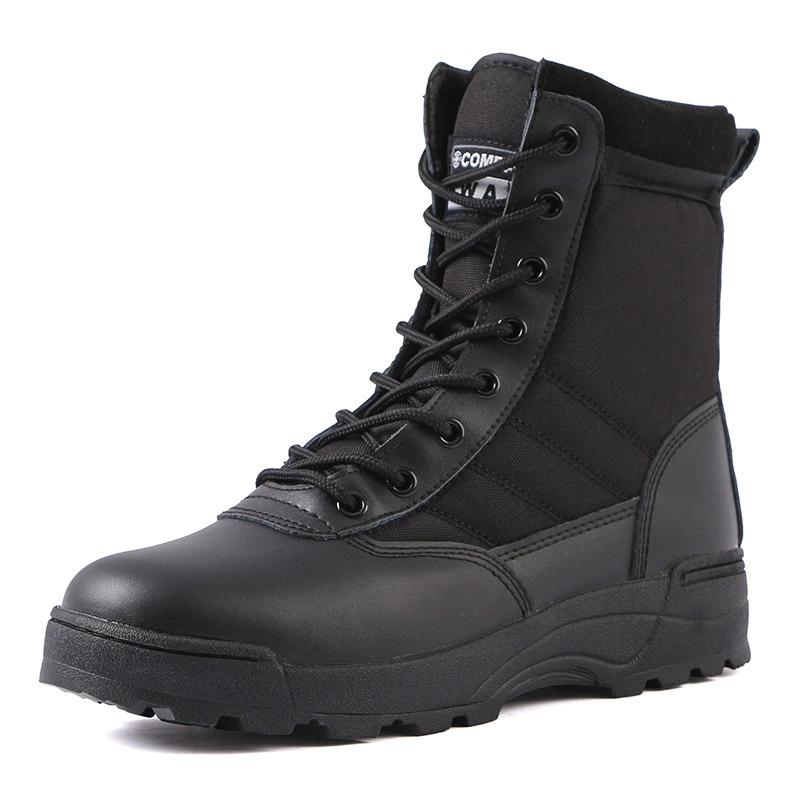 

Men s Boots, Combat Boots, Tactical Boots, Black High Top Outdoor Boots, Anti Kick and Anti-collision Hiking Boots 36 чорний