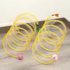 Foldable S Type Cat Tunnel Spring Toy with Ball Mouse Portable Scratch-resistant Interactive Puzzle Kitten Toys Mascotas Gatos