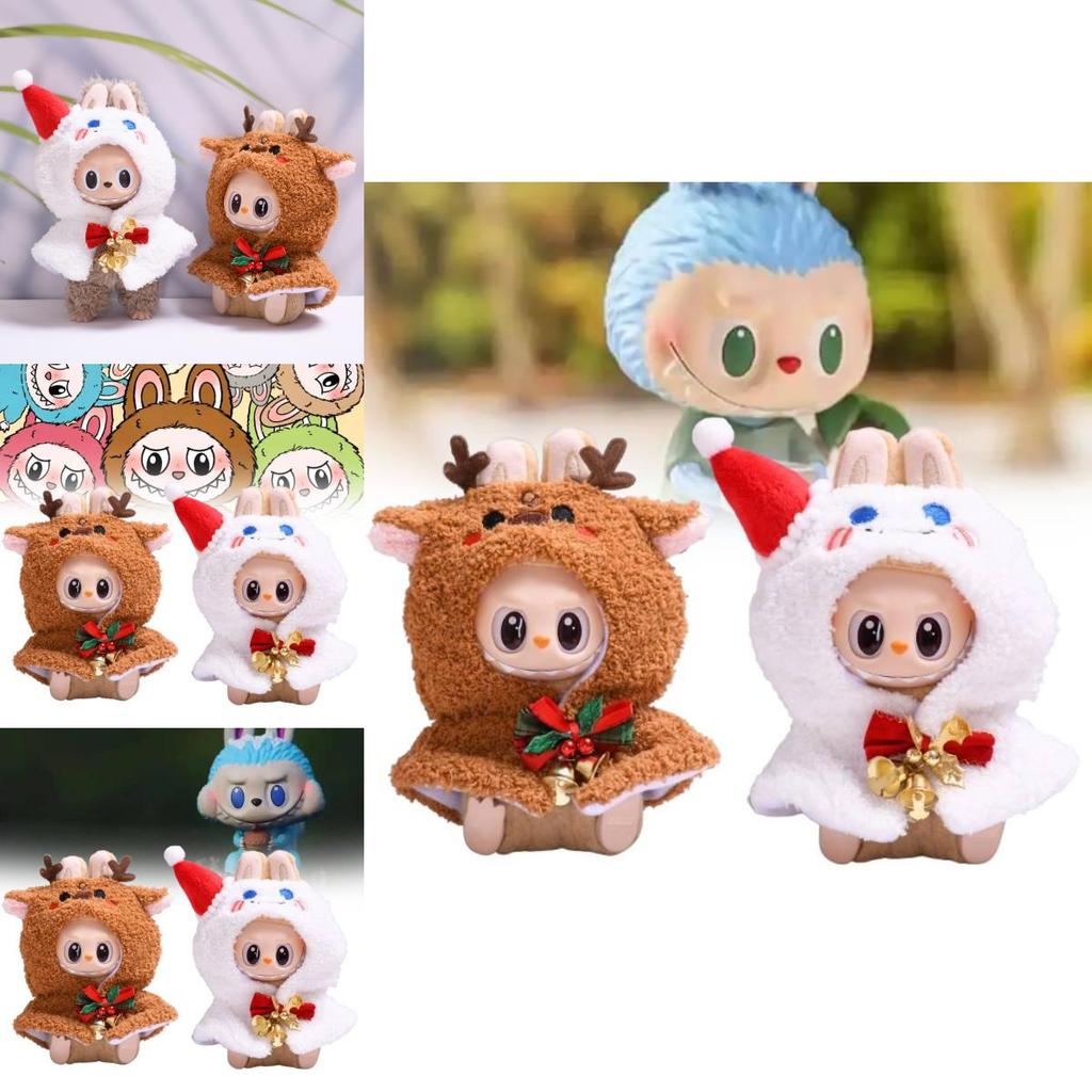 Festive Doll Clothing Christmas Reindeer And Snowman Plush Attachments For Collectors